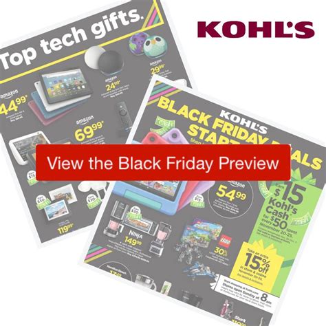 black friday kohl's 2022